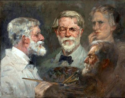 Autoritratto in tre posizioni da Eliseu Visconti